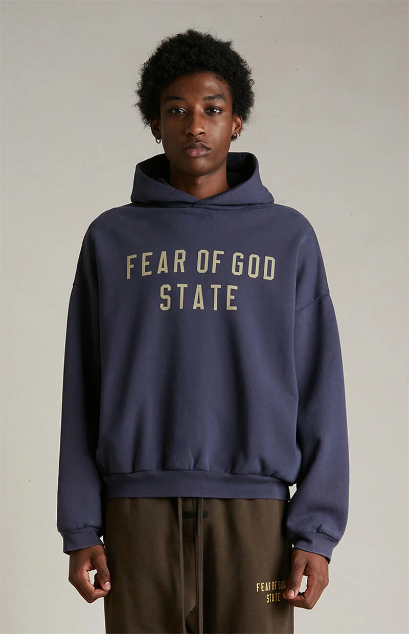 Fear of God Essentials Heavy Fleece Hoodie 'Marine'