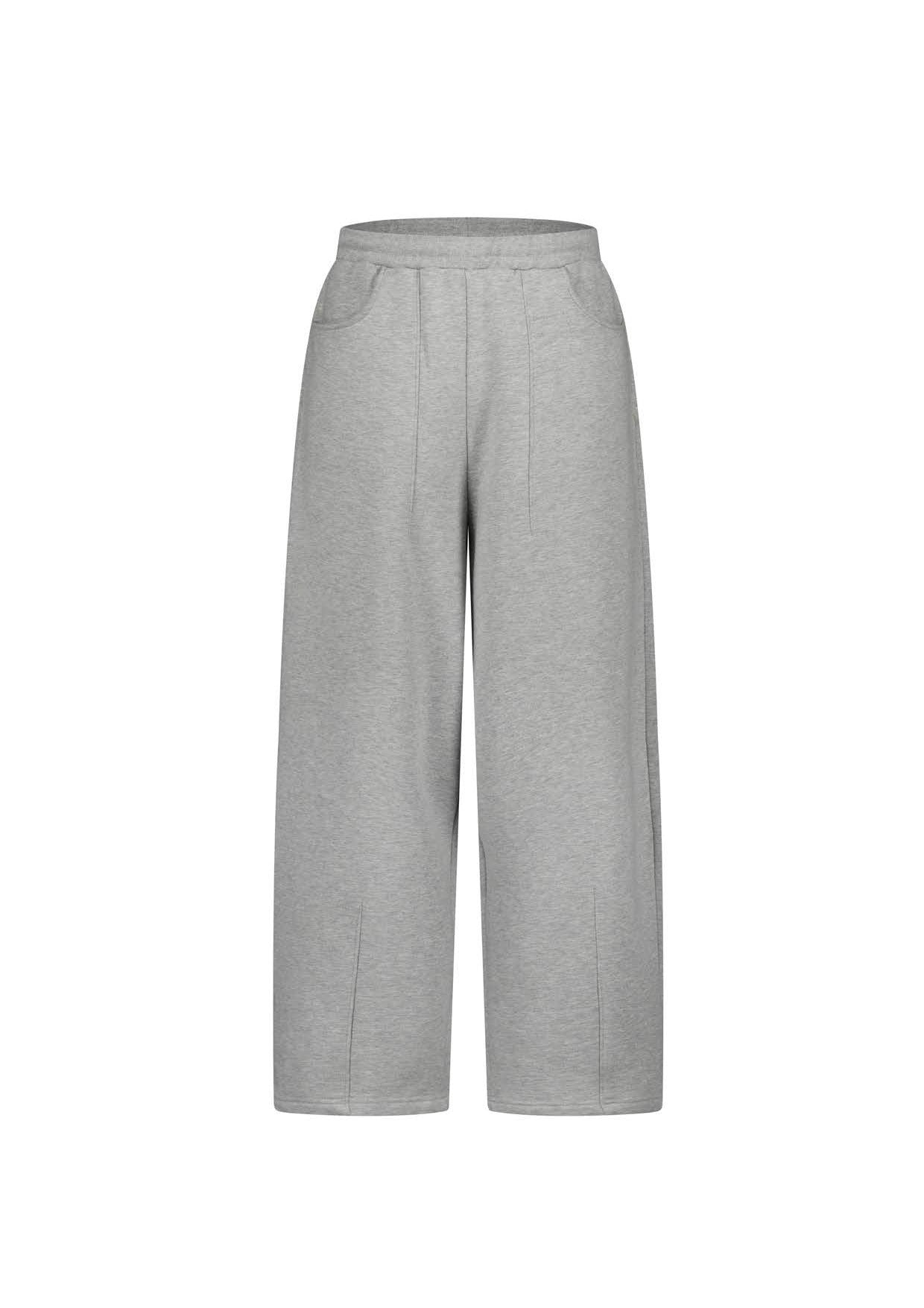 COZY STRAIGHT LEG SWEATS - GREY