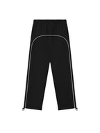 Fear of God Essentials Relaxed Fleece Piping Sweatpant Jet Black/Cloud White