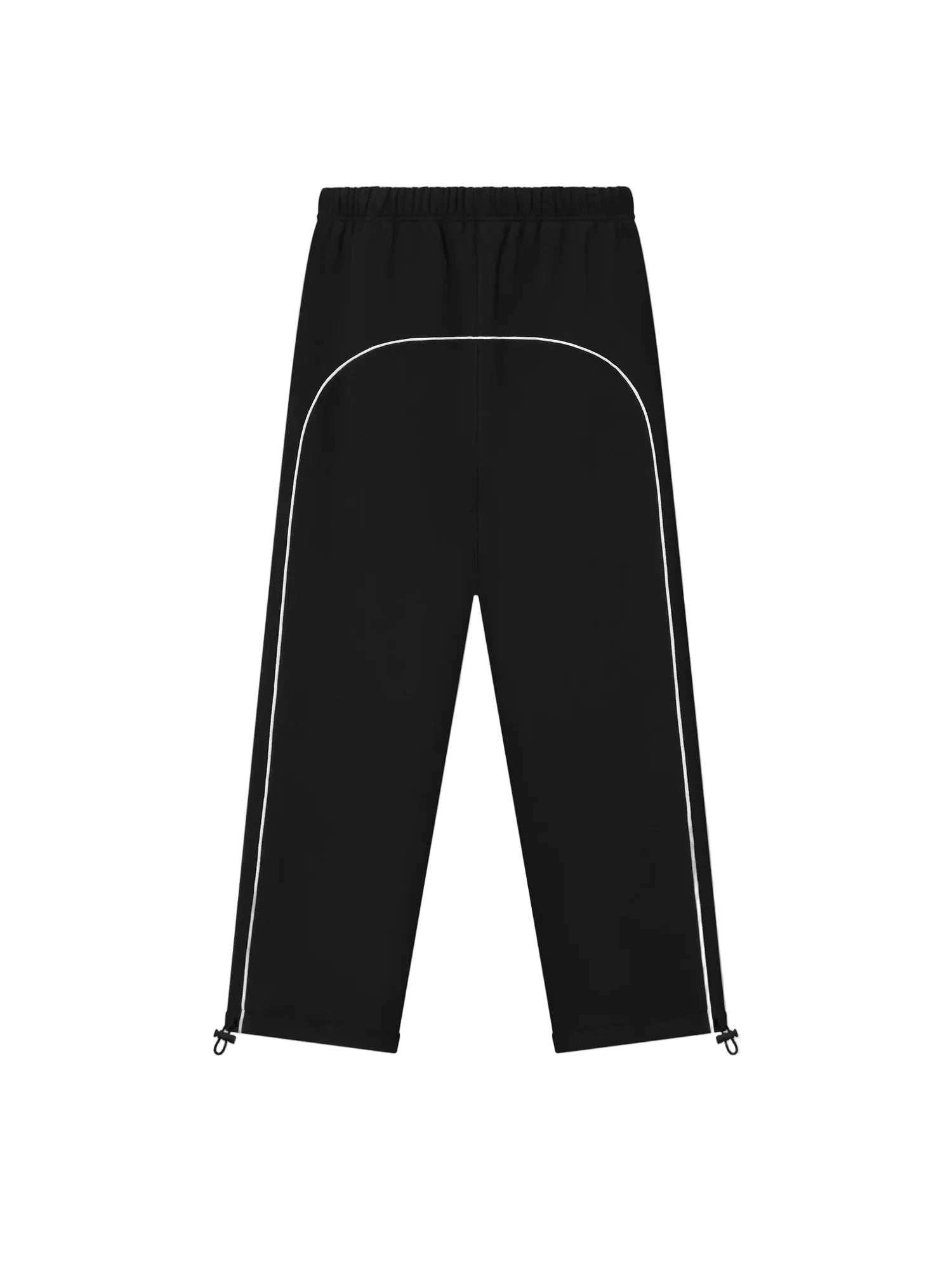 Fear of God Essentials Relaxed Fleece Piping Sweatpant Jet Black/Cloud White