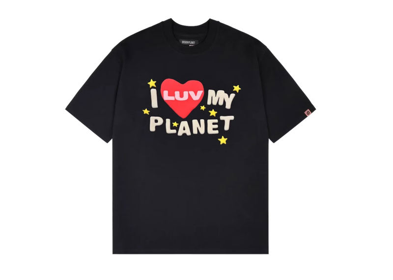 Broken Planet Luv My Planet T-Shirt Midnight Black
