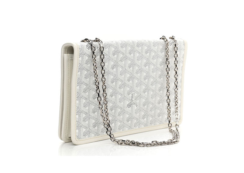 Goyard Alexandre Chain Shoulder Bag White