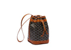Goyard Petit Flot Bucket Bag Black/Tan