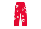 Denim Tears Cotton Wreath Baggy Sweatpants Red