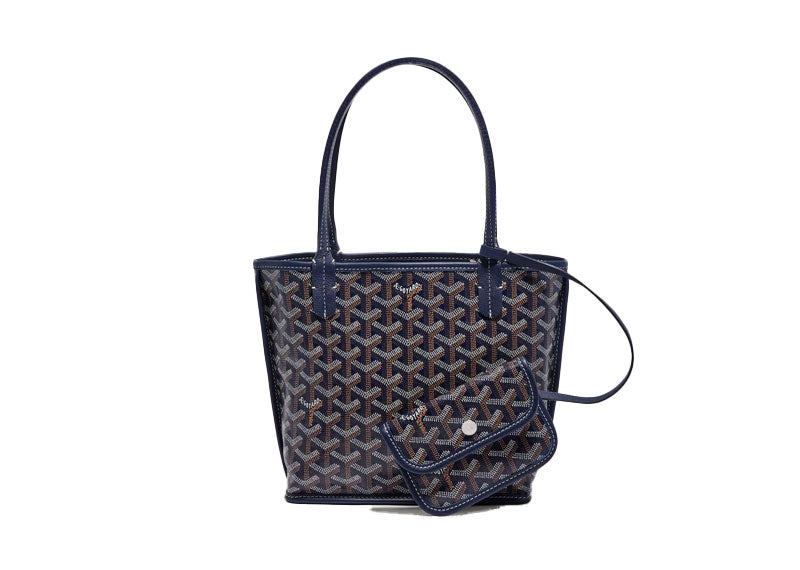 Goyard Anjou Tote Mini Navy Blue