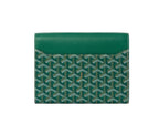 Goyard Goyardine Chypre Wallet Pouch Palladium Hardware Green