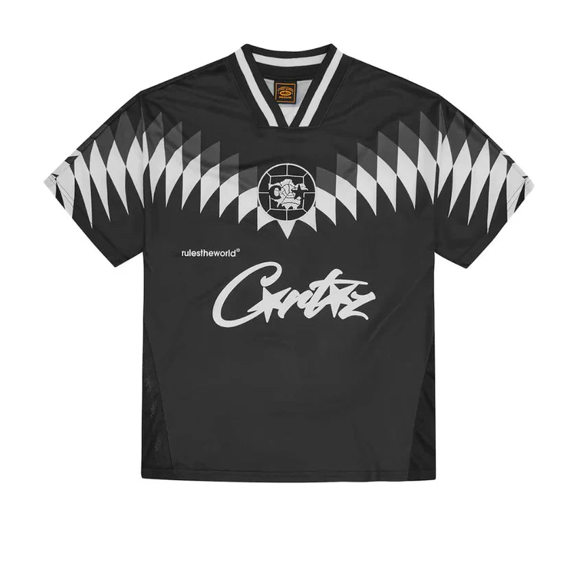 Corteiz Club RTW Football Jersey Black