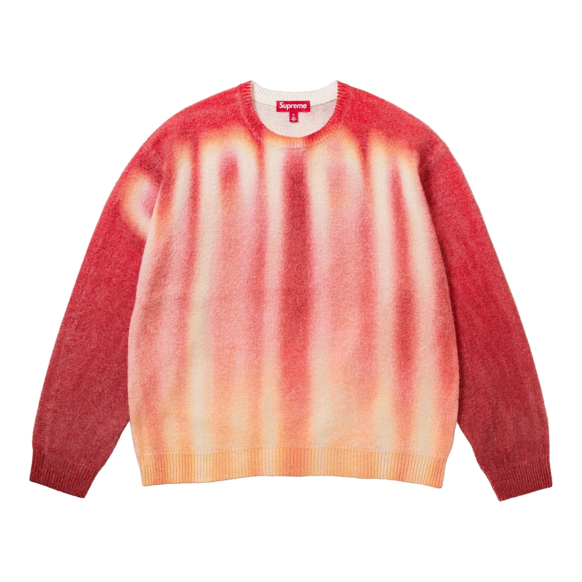 Supreme Blurred Logo Sweater Red