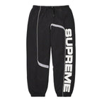 Supreme S Paneled Belted Track Pant Black