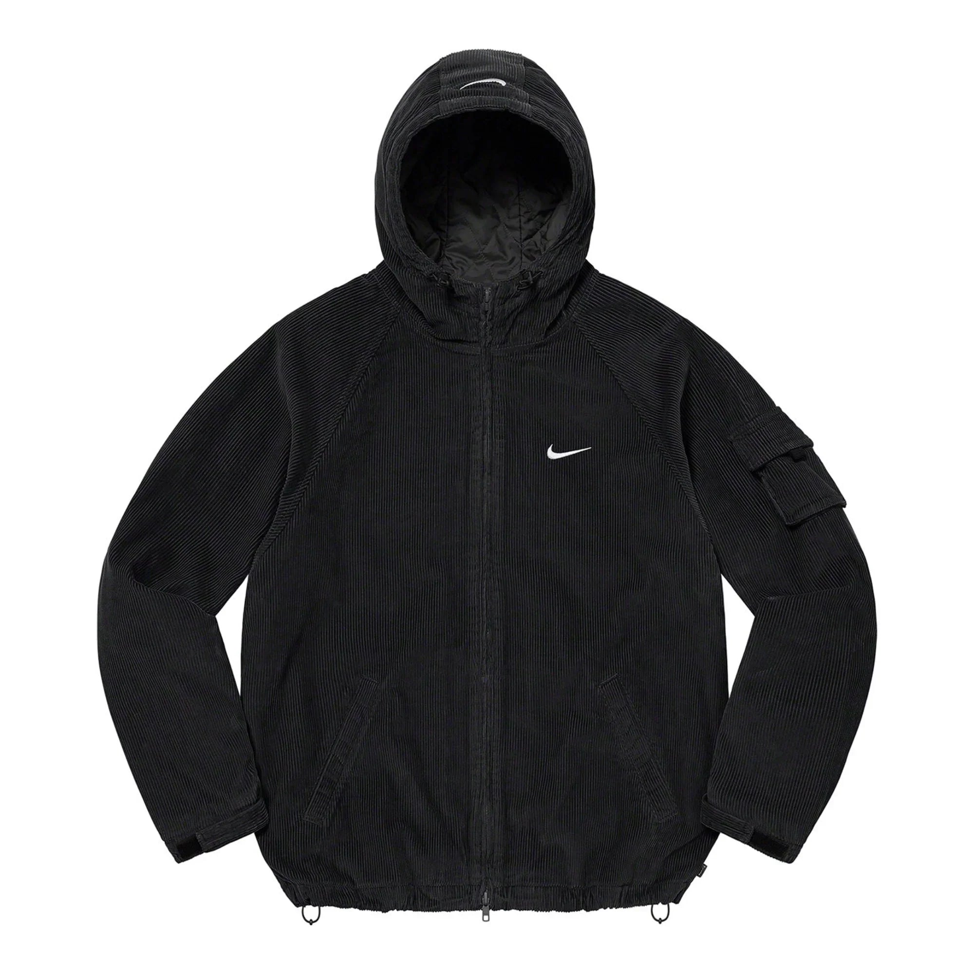 Supreme Nike Arc Corduroy Hooded Jacket Black