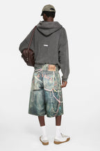 Acne Studios  Denim shorts loose fit - Mid blue