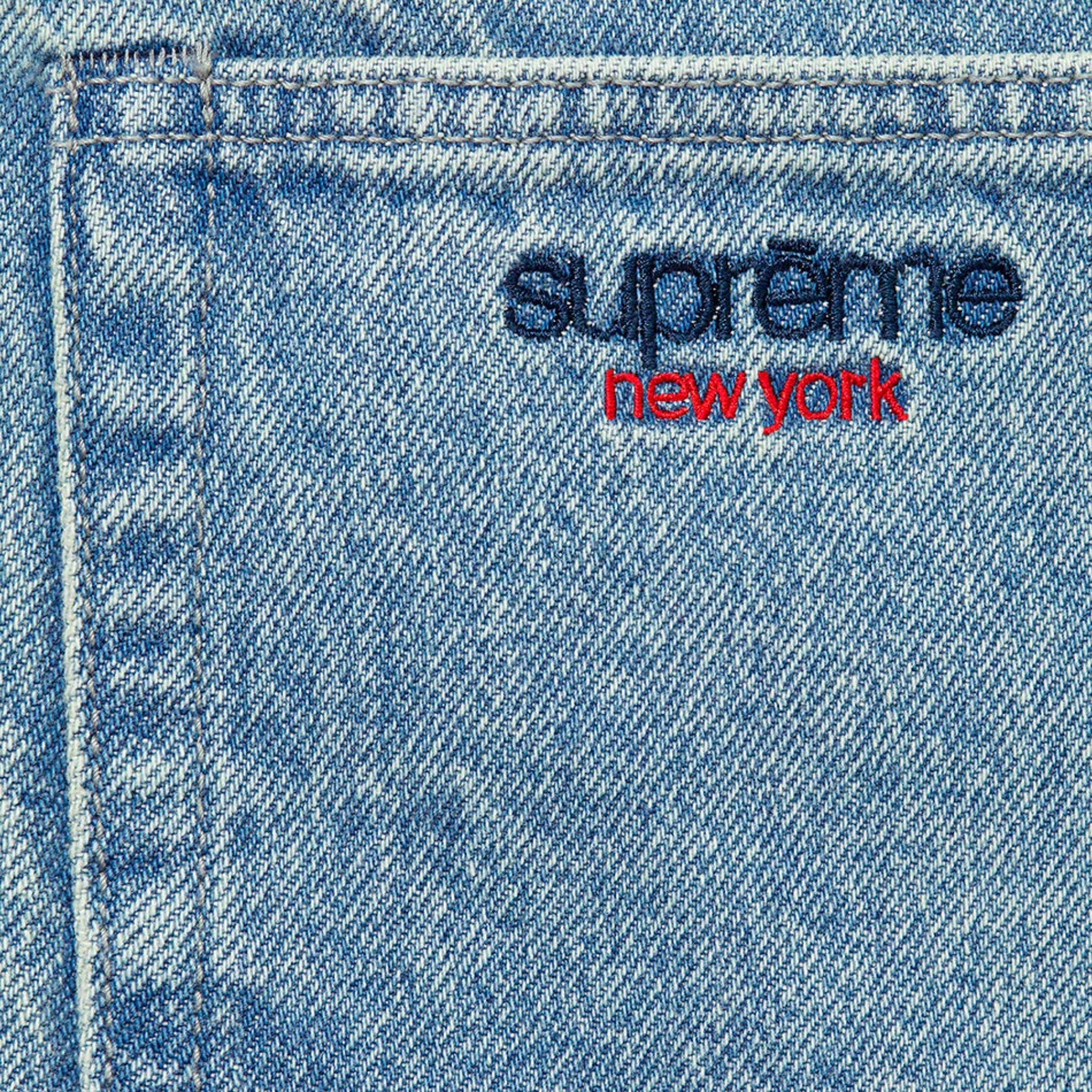 Supreme Baggy Denim Short Washed Blue