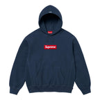 Supreme Box Logo Hooded Sweatshirt FW24 Navy