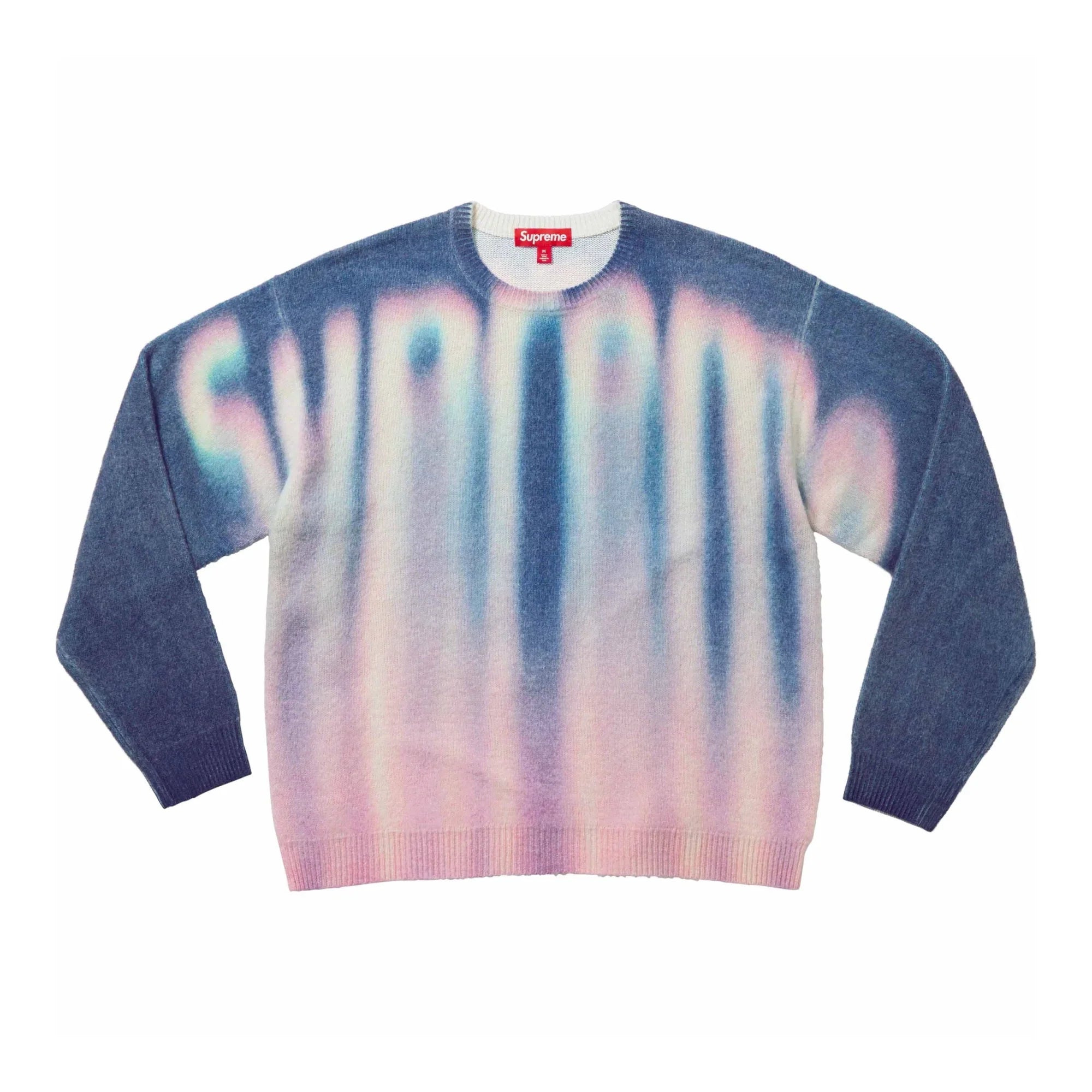 Supreme Blurred Logo Sweater Blue
