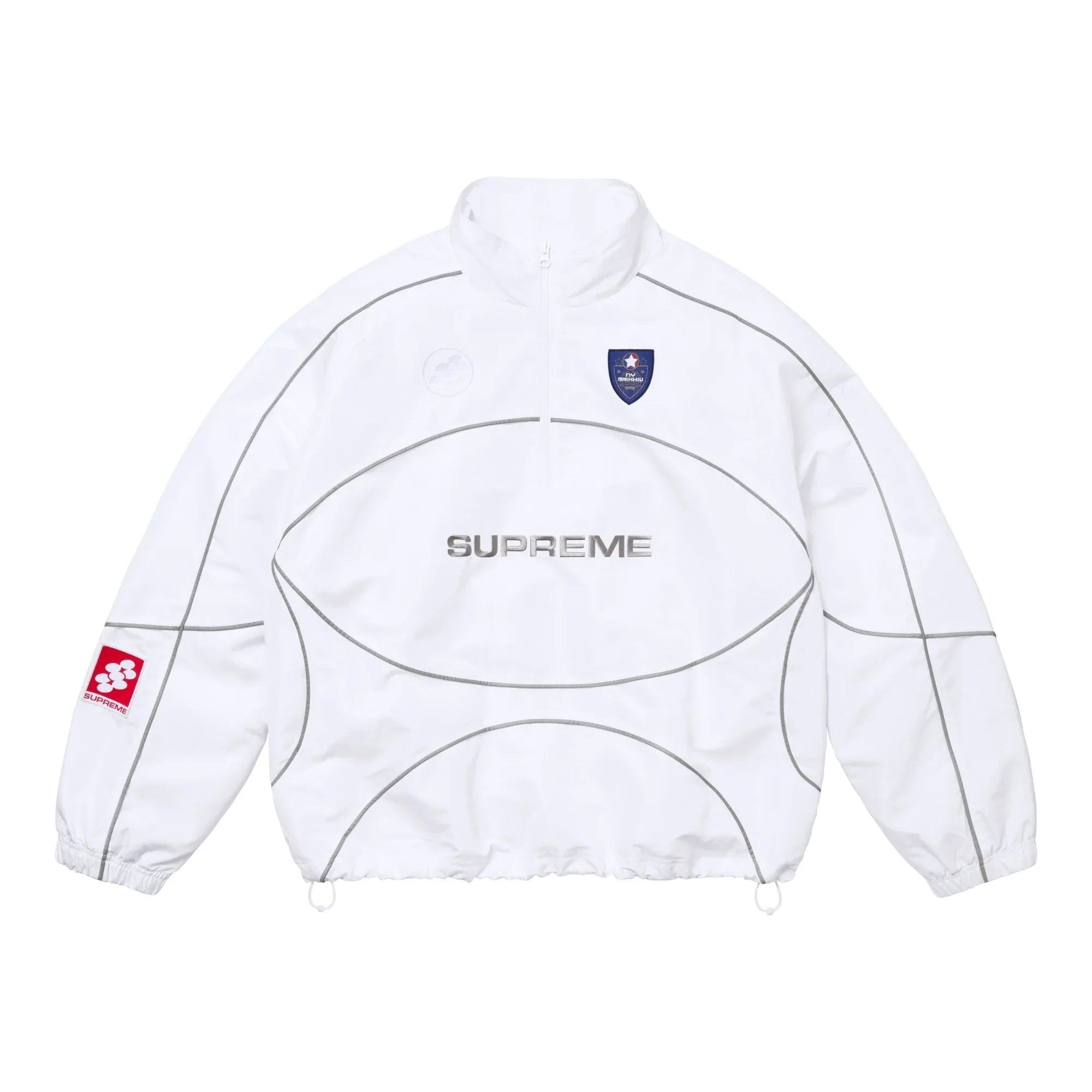 Supreme Reflective Piping Pullover White