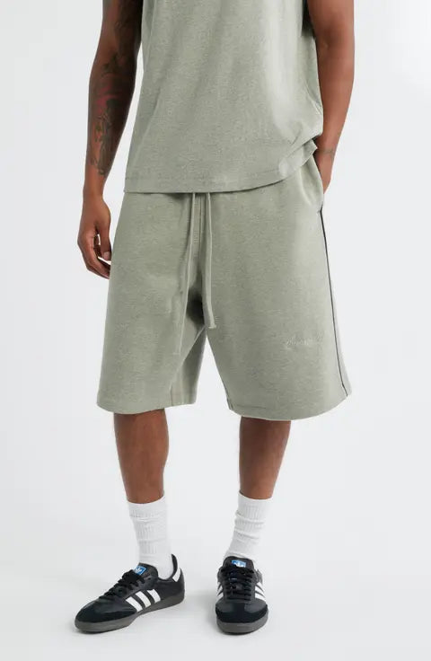 Fear of God Essentials Shorts with Piping - "Concrete Heather / Black"