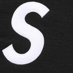 Supreme S Logo Zip Up Hooded Sweatshirt Black