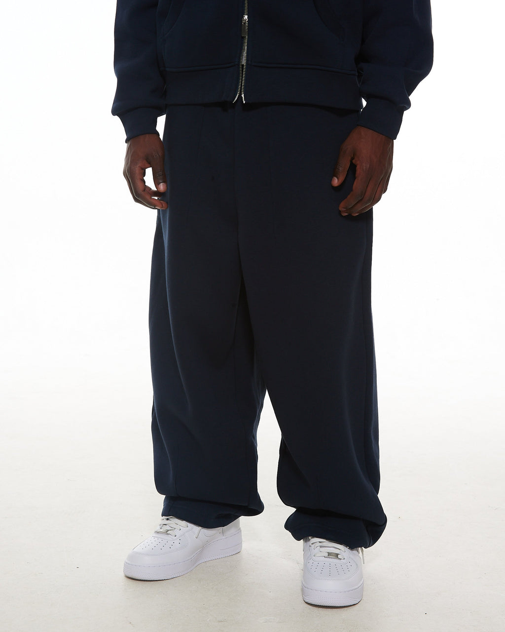 COZY STRAIGHT LEG SWEATS - NAVY