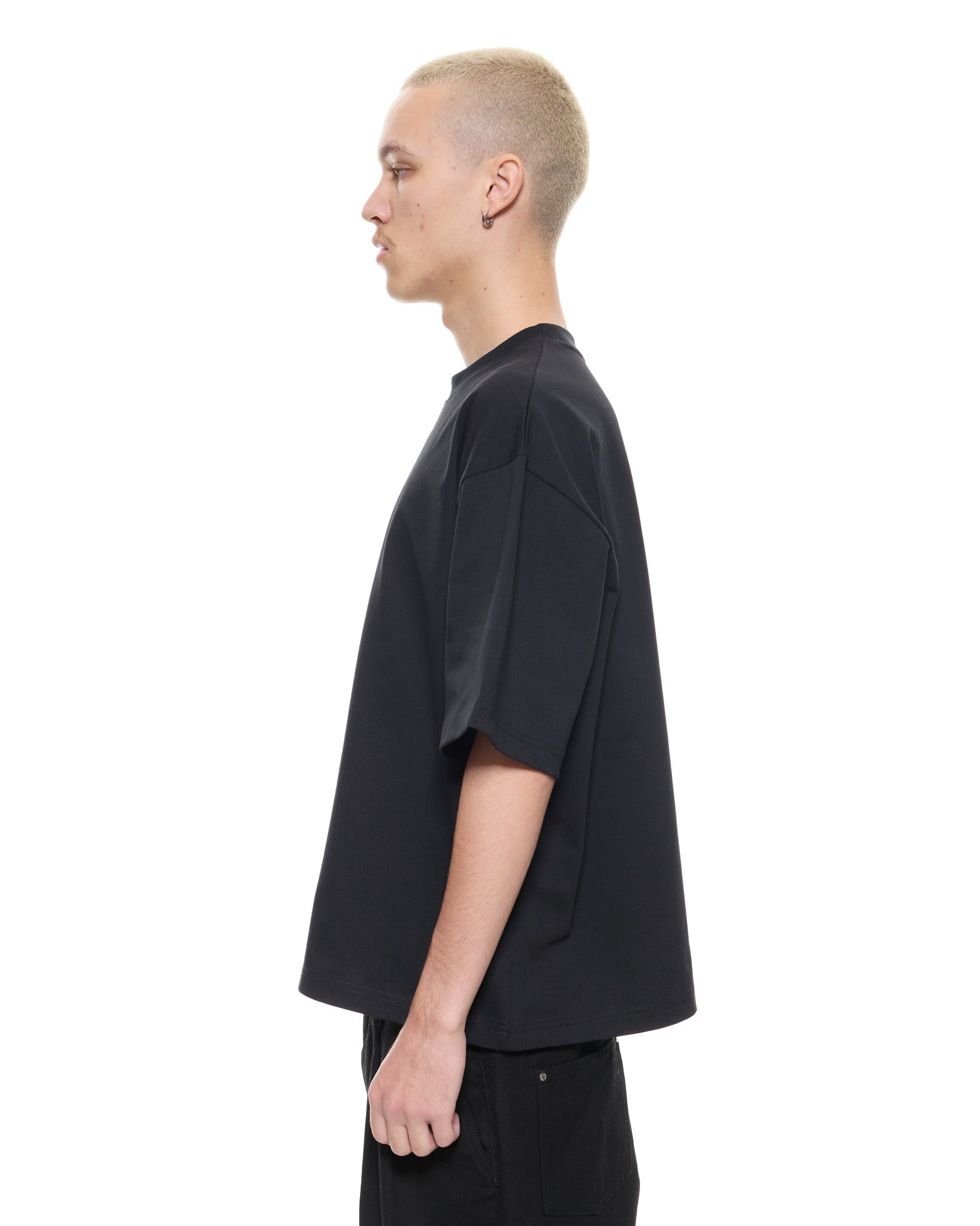 SIGNATURE BLANK T-SHIRT - BLACK