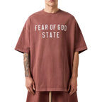 Fear of God Essentials Heavy Crewneck Tee 'Crimson'