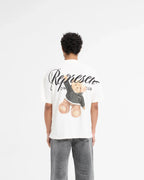 Represent X Harrods Bear Owners Club T-Shirt - "Flat White"