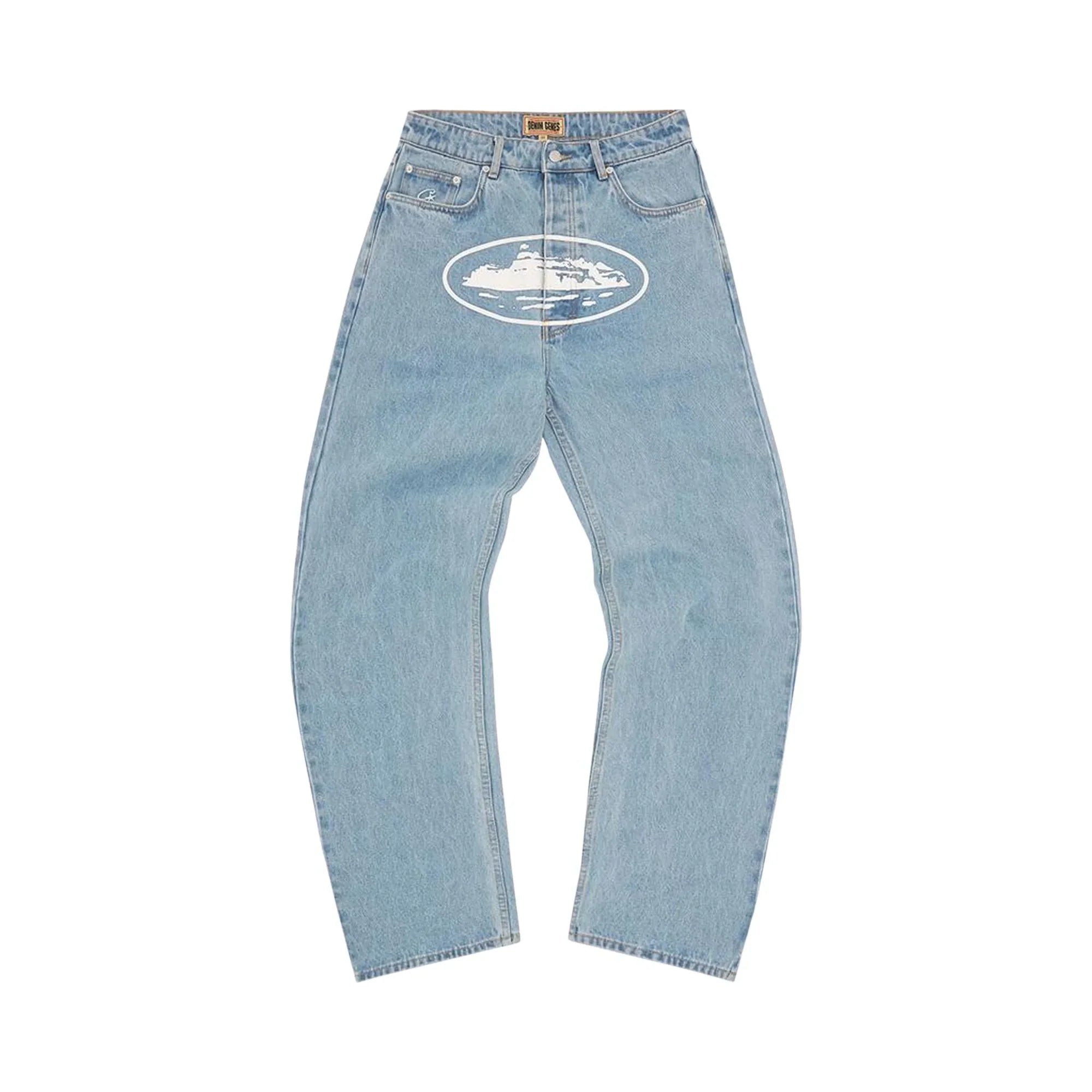 Corteiz Alcatraz Baggy Jeans Stonewash