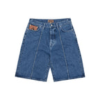 Corteiz C-Star Denim Jorts Faded Blue