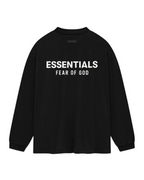 Fear of God Essentials Jersey Long Sleeve T-Shirt - "Black"