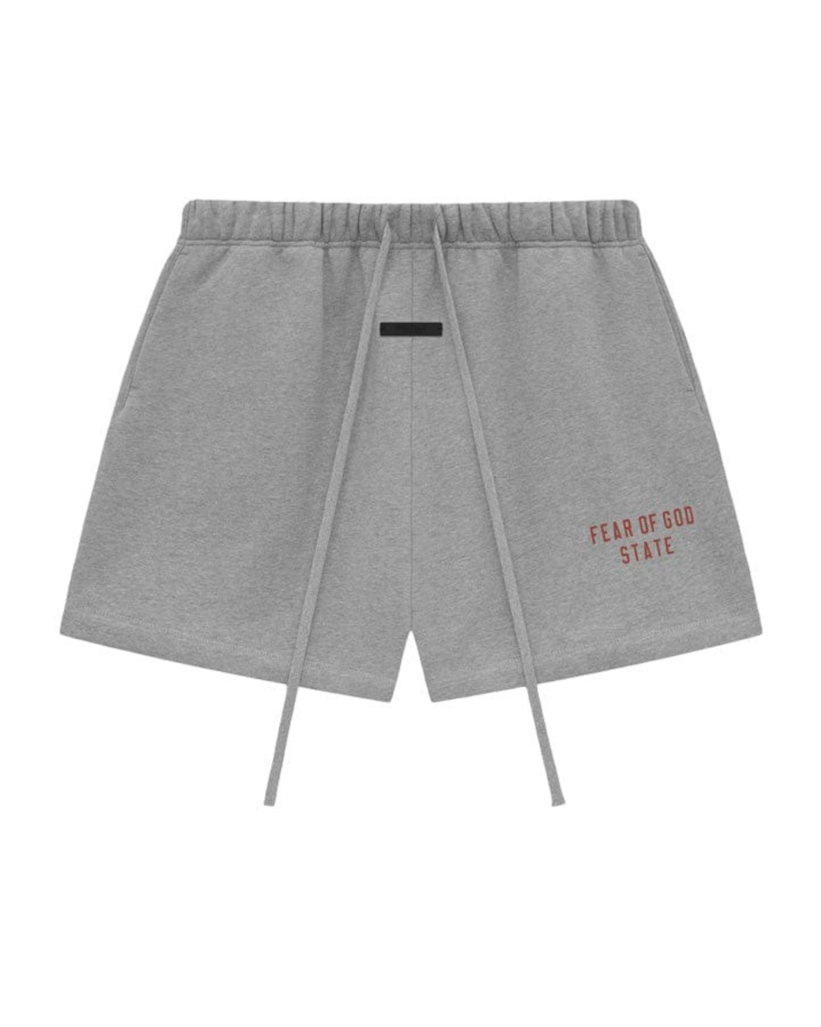 Fear of God Essentials Fleece Soccer Short - 'Dark Heather'