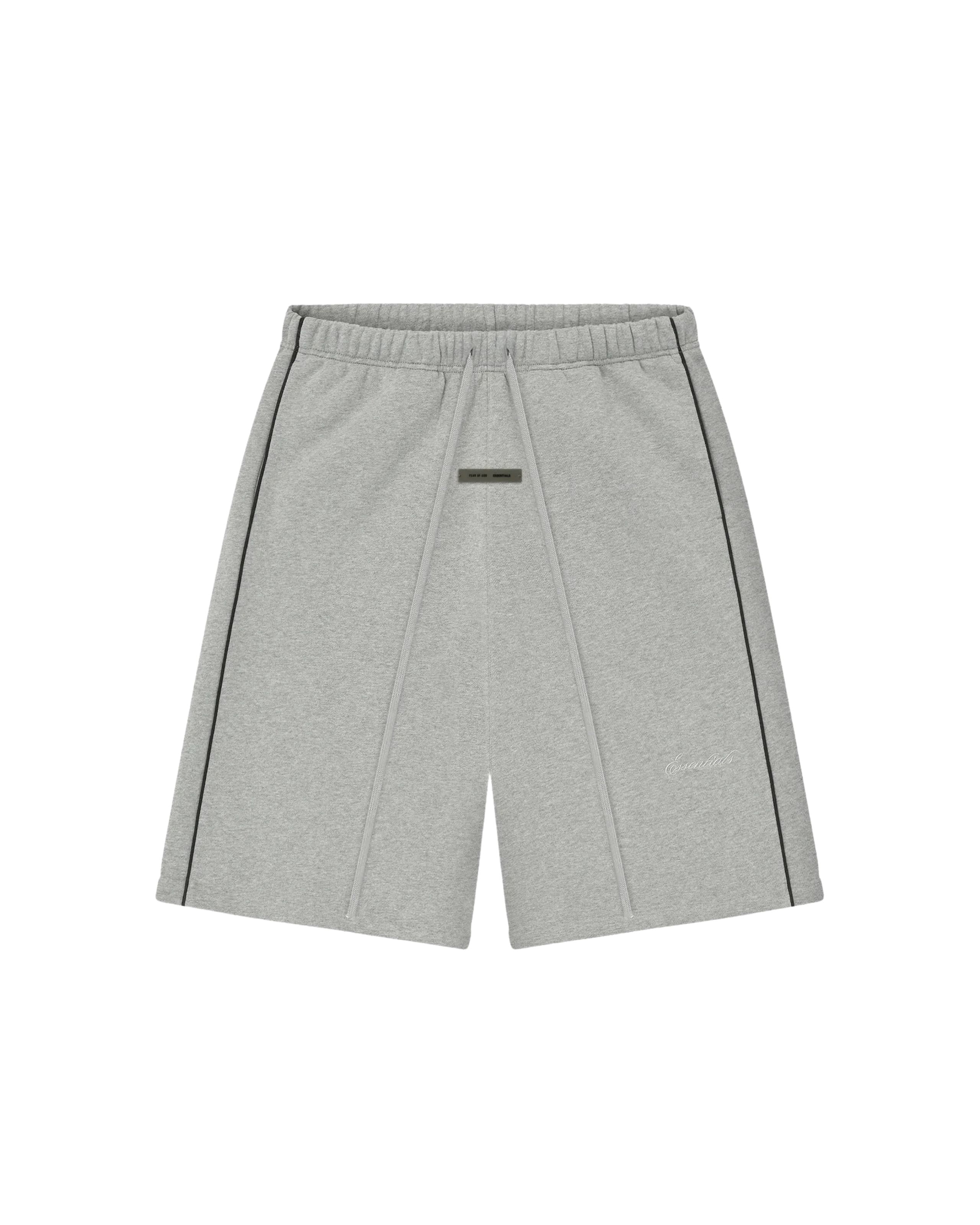 Fear of God Essentials Shorts with Piping - "Concrete Heather / Black"