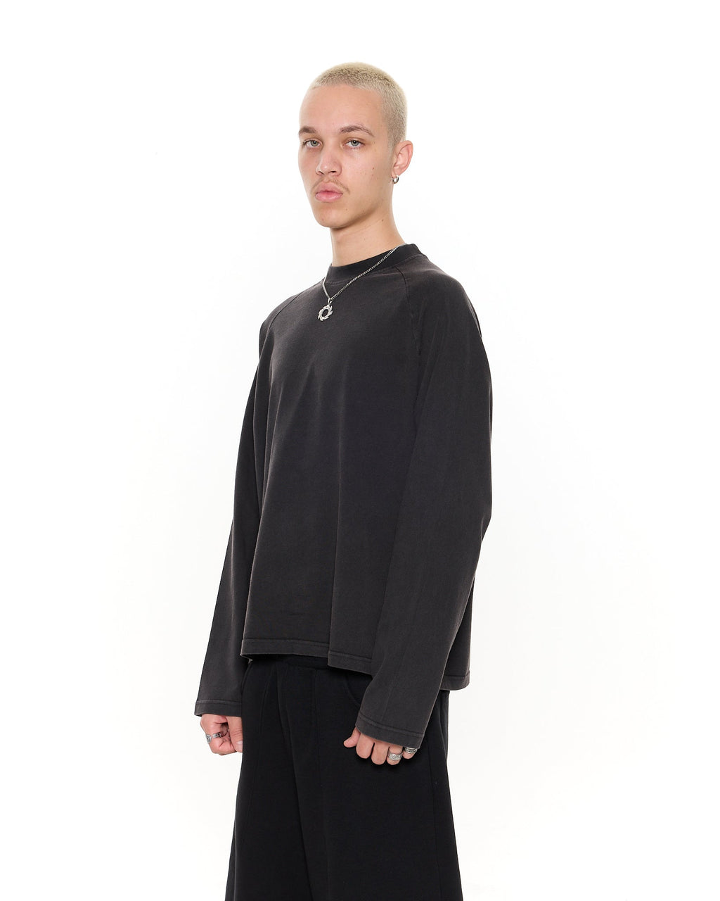 Long Sleeve T-Shirt - Washed Black