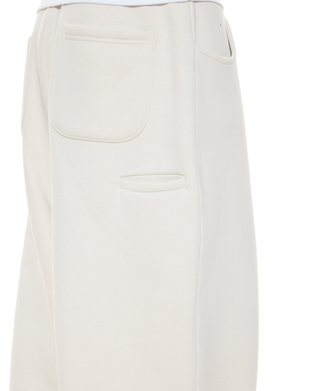 COZY STRAIGHT LEG SWEATS - CHALK