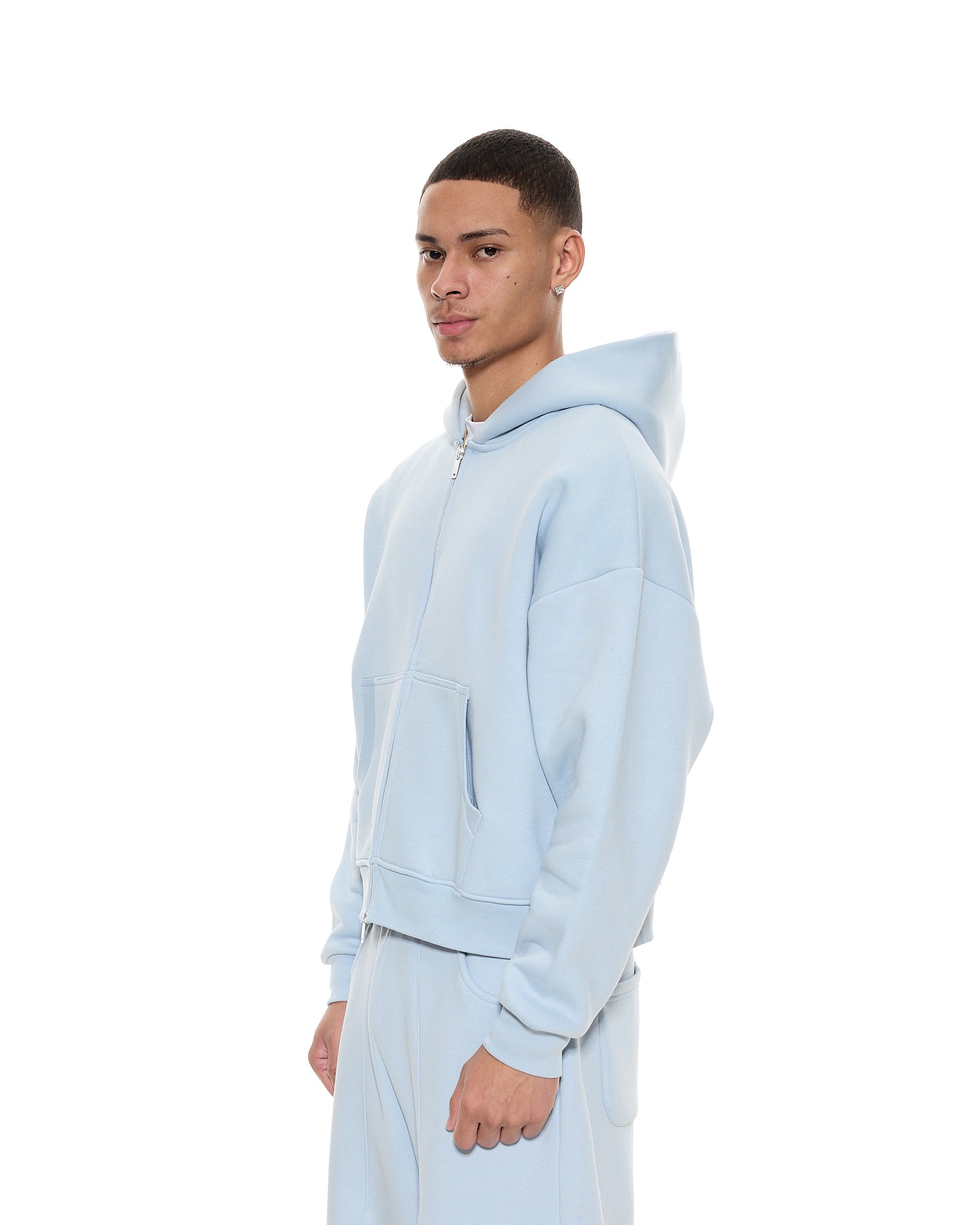 COZY ZIP UP - GLACIER