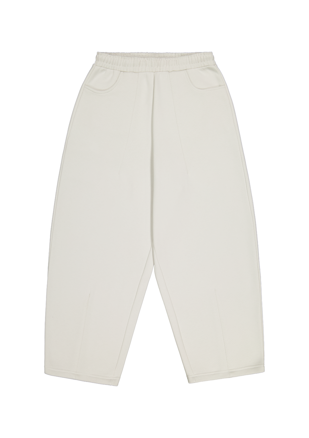 COZY STRAIGHT LEG SWEATS - CHALK