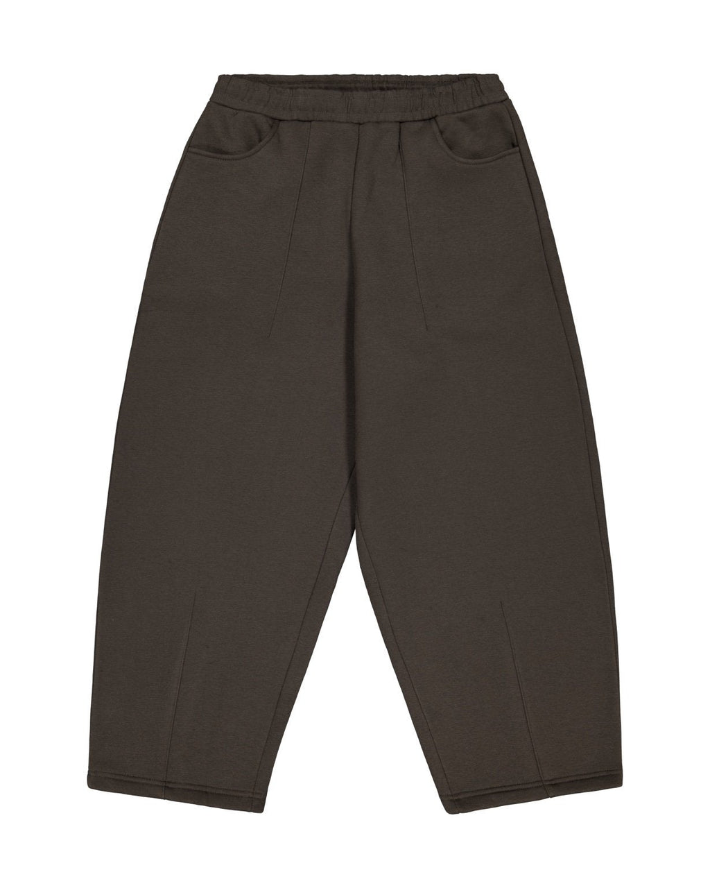 COZY STRAIGHT LEG SWEATS - COFFEE