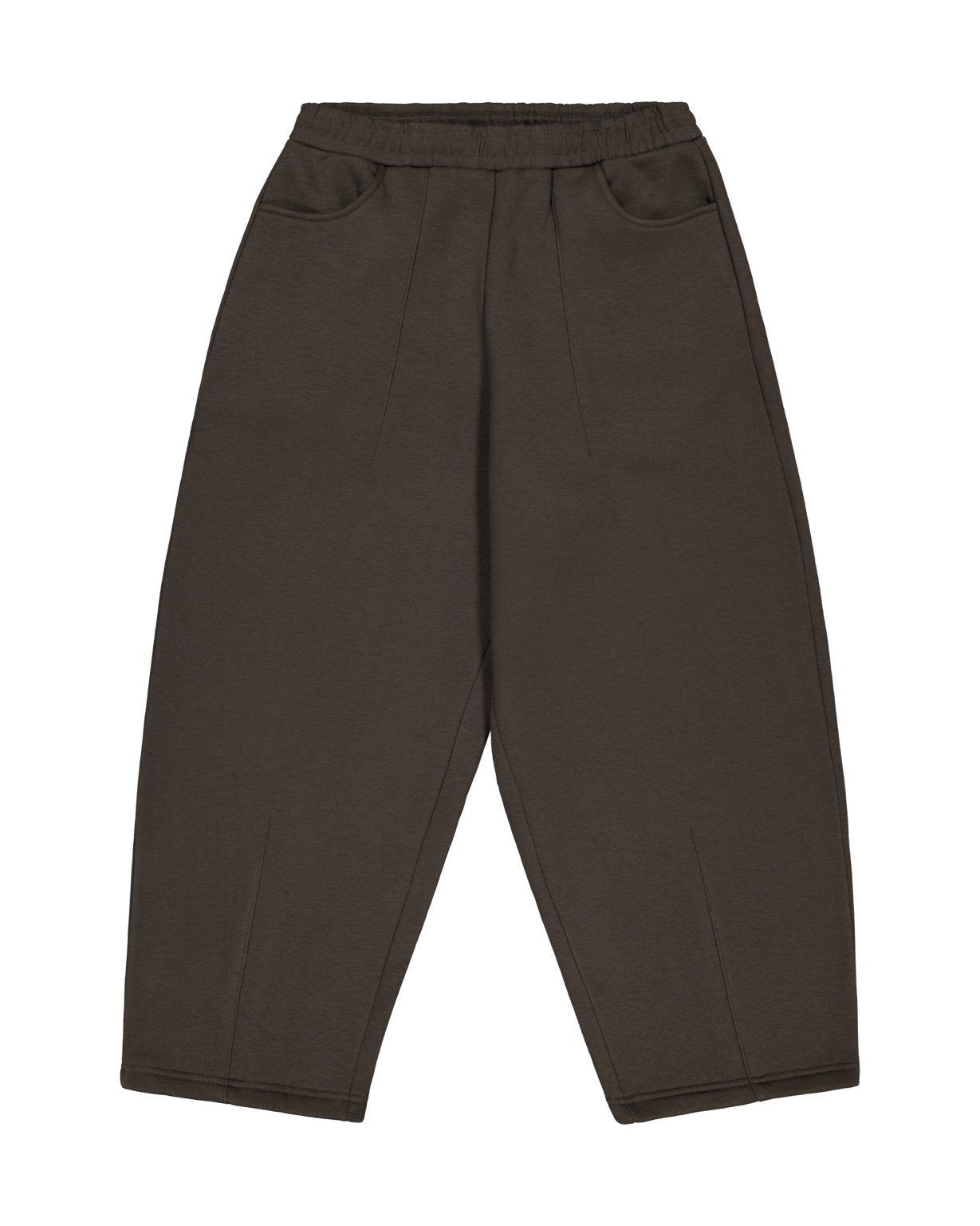 COZY STRAIGHT LEG SWEATS - COFFEE