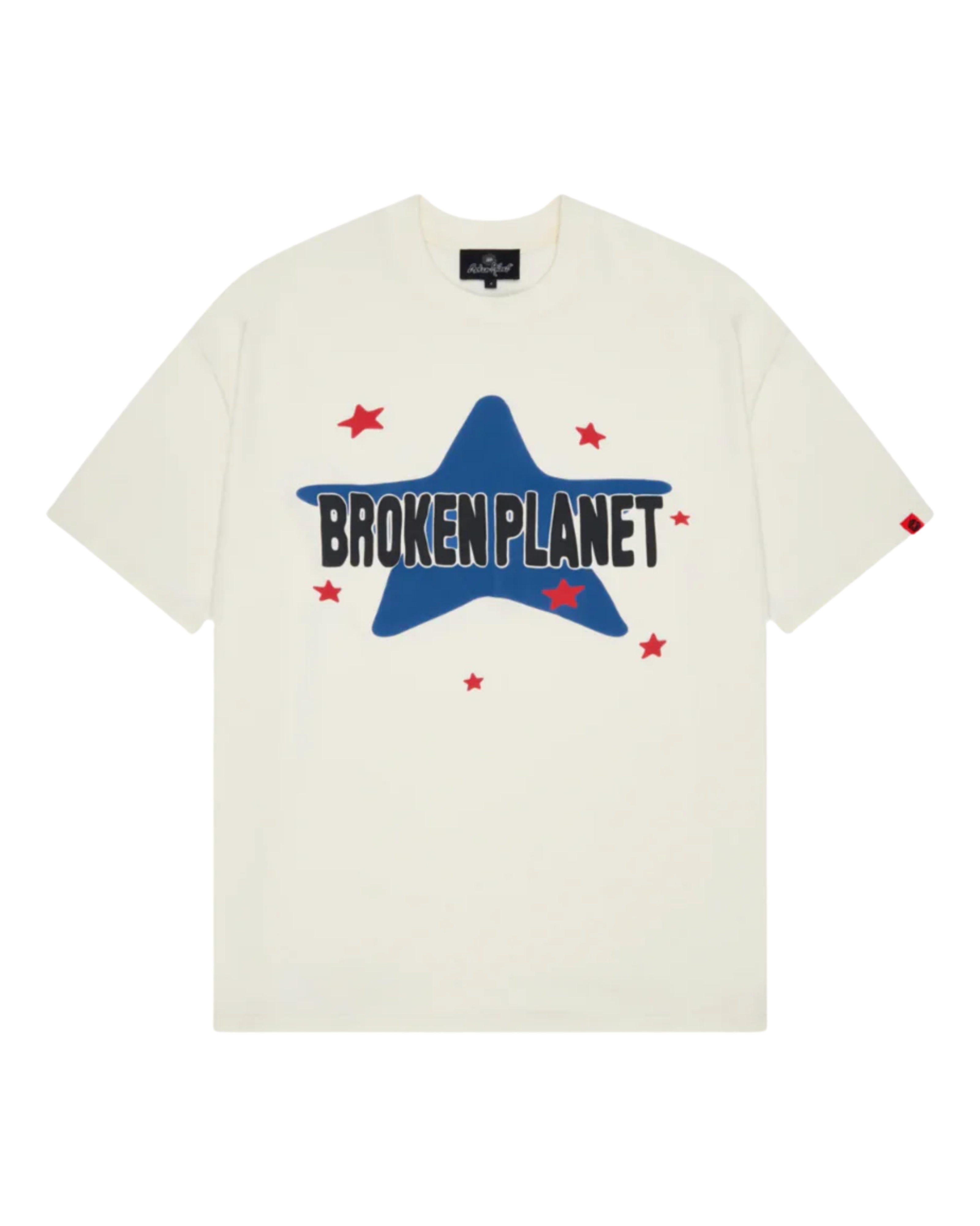 Broken Planet Star T-Shirt - "Vanilla White"