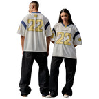 Broken Planet Football Jersey Tee 'White/Blue'