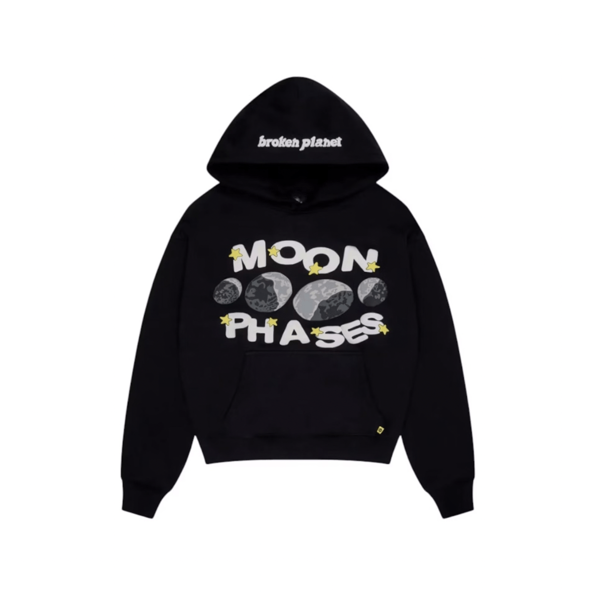 Broken Planet Moon Phases Hoodie 'Midnight Black'