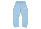Corteiz Island Puff Print Open Hem Sweatpant Baby Blue