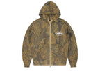 Corteiz Island Puff Print Zip Hoodie Forest Camo