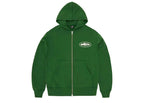 Corteiz Island Puff Print Zip Hoodie Green