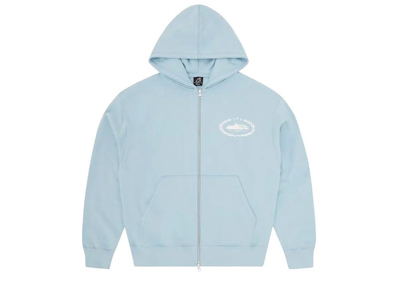 Corteiz Superior Royale Zip Hoodie Baby Blue