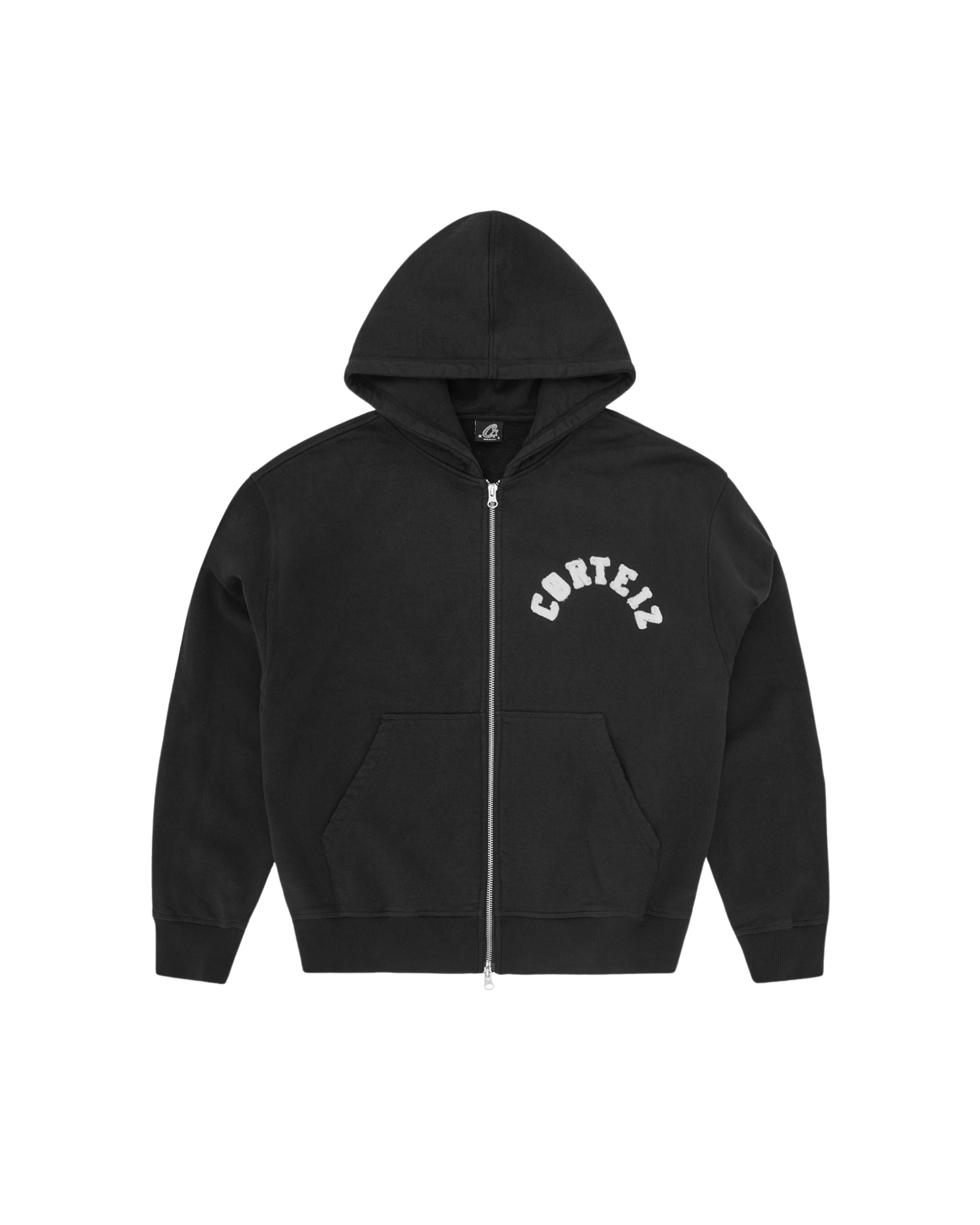 Corteiz Colly Arch Zip Hoodie - "Black"