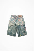 Acne Studios  Denim shorts loose fit - Mid blue