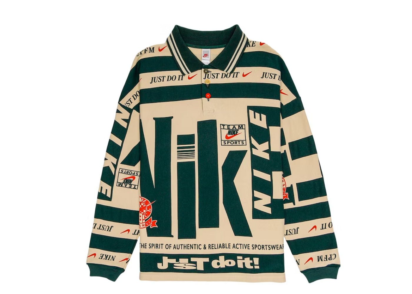 Nike x Cactus Plant Flea Market Longsleeve Polo - "Natural"