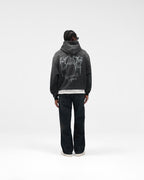 Represent Hand Drawn Thoroughbred Hoodie - "Aged Black"