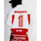 Supreme x Ducati Track Jacket - "Light Grey"