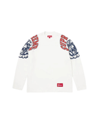 Supreme Mascot Long-Sleeve Football Top - "White"